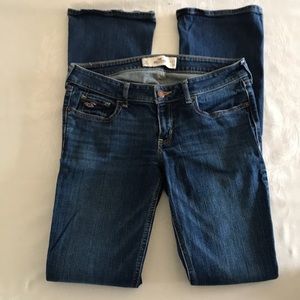 Dark wash slight-flare jeans